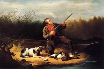 狩猟 Painting - ウィリアム・タイリー・ラニーxx ワイルド・ダック・シューティング・オン・ザ・ウィング